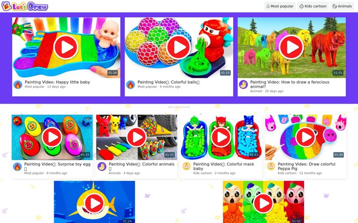 Skærmbillede af letsdraw.tv