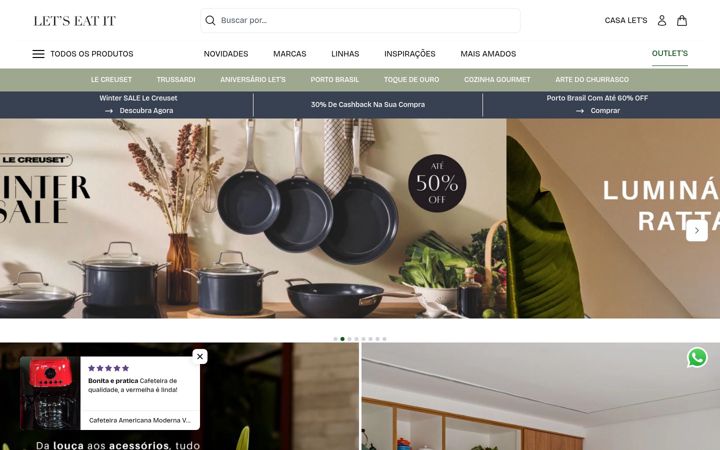 Screenshot of letseatit.com.br