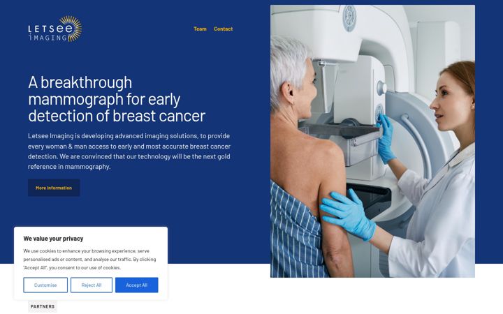 Screenshot of letseeimaging.com
