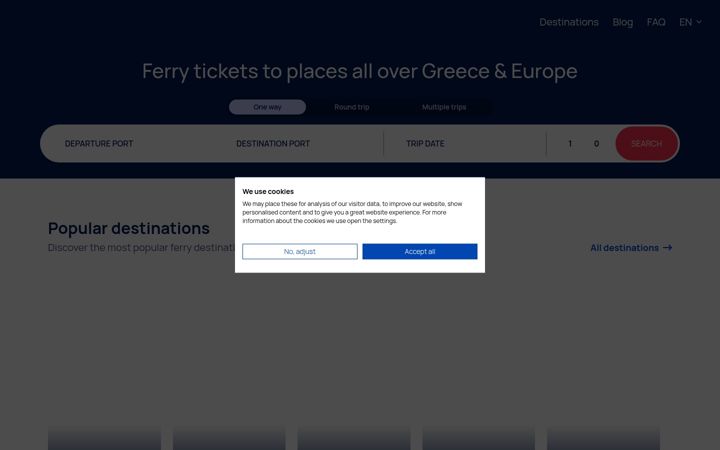 Screenshot of letsferry.com