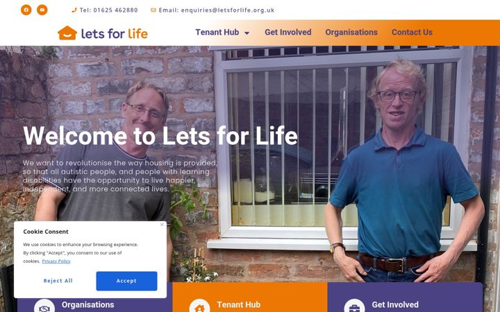 Screenshot of letsforlife.org.uk