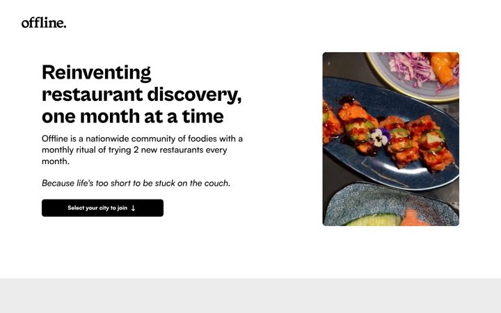Screenshot of letsgetoffline.com