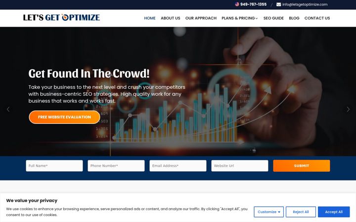 Screenshot of letsgetoptimize.com