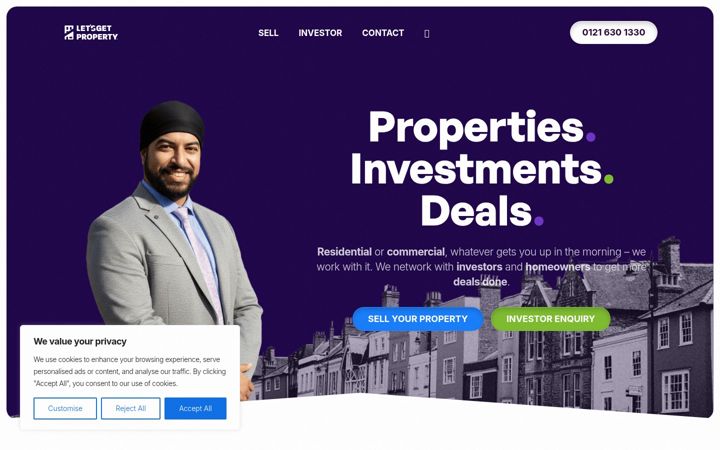 Screenshot of letsgetproperty.com