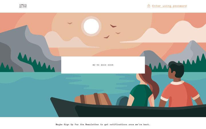 Screenshot of letsgocalendar.com