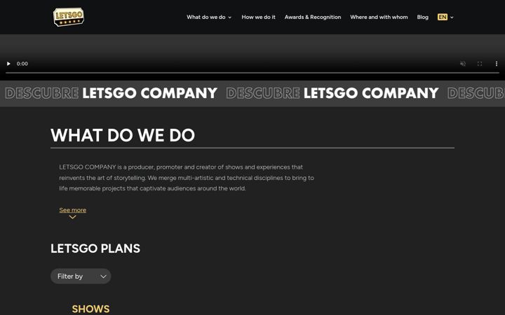 Screenshot of letsgocompany.com