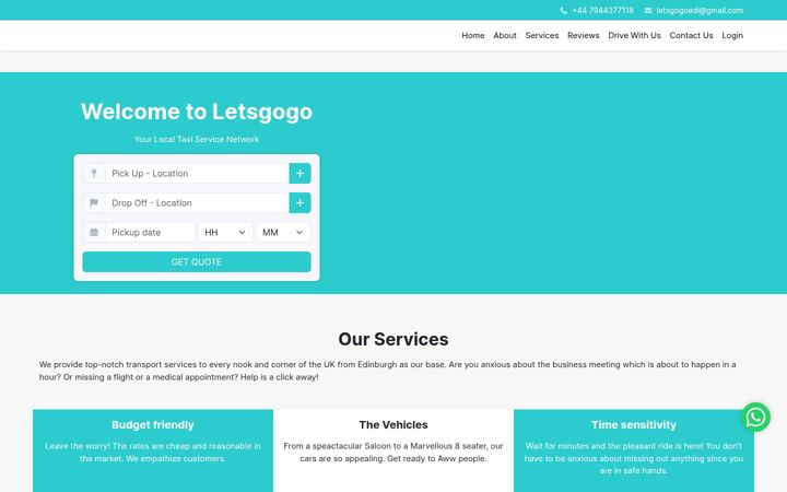 Screenshot of letsgogo.co.uk