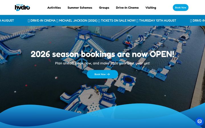 Snimka zaslona za letsgohydro.com