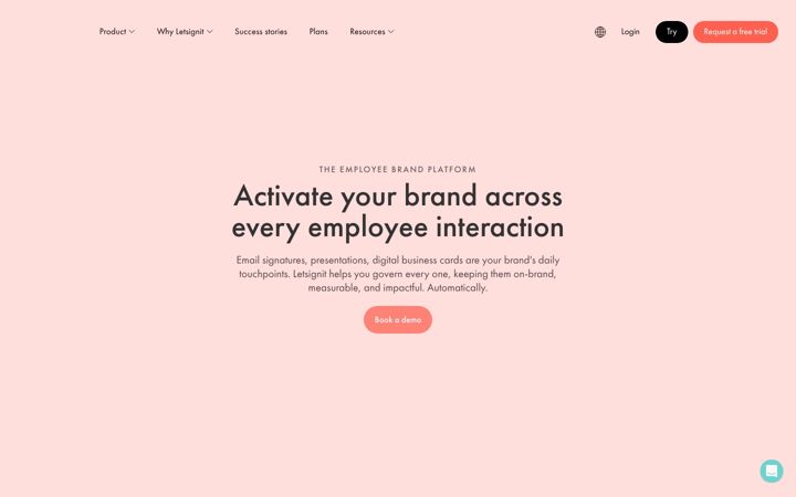 Screenshot of letsignit.com