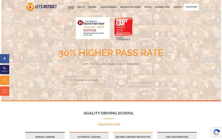 Screenshot of letsinstruct.co.uk