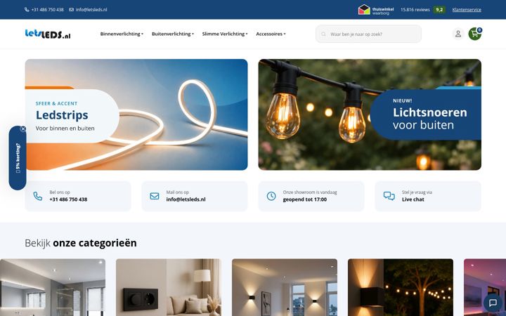 Screenshot of letsleds.nl