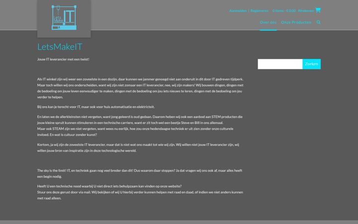 Screenshot of letsmakeit.be