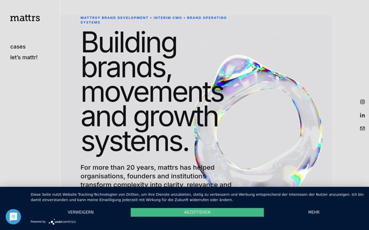 Screenshot of letsmattr.de