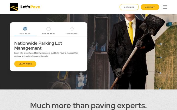 Screenshot of letspave.com