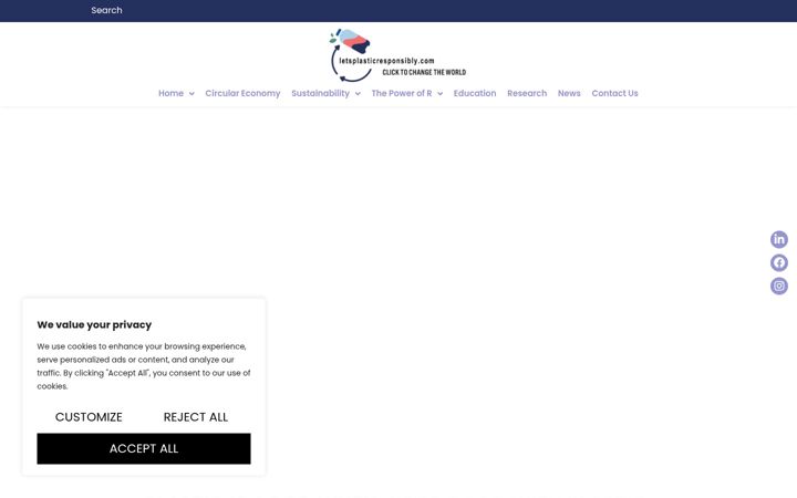 Screenshot of letsplasticresponsibly.com