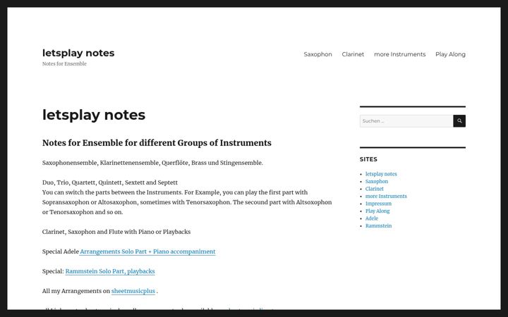 Screenshot of letsplay-notes.com