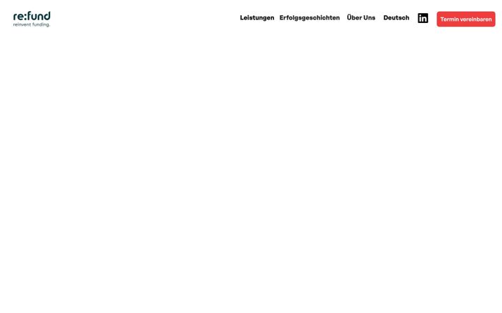 Screenshot stránky letsrefund.de