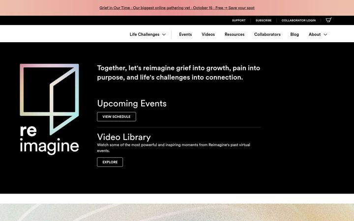 Screenshot of letsreimagine.org