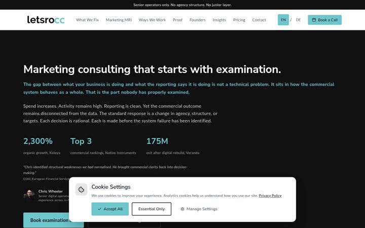 Screenshot of letsrocc.com