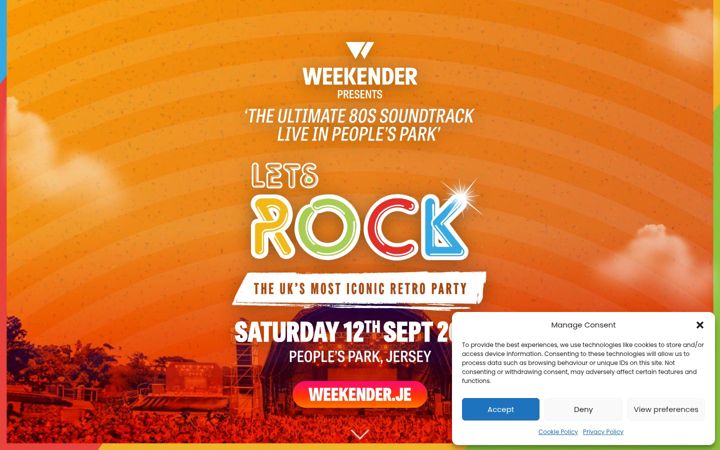 Screenshot of letsrockfestival.co.uk