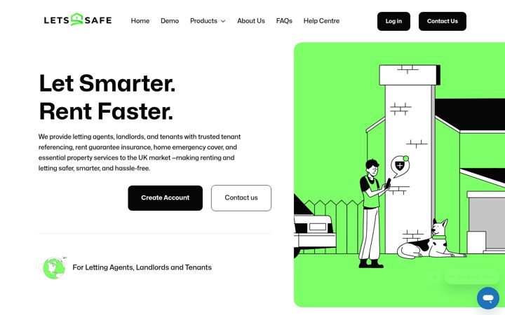 Screenshot of letssafe.com