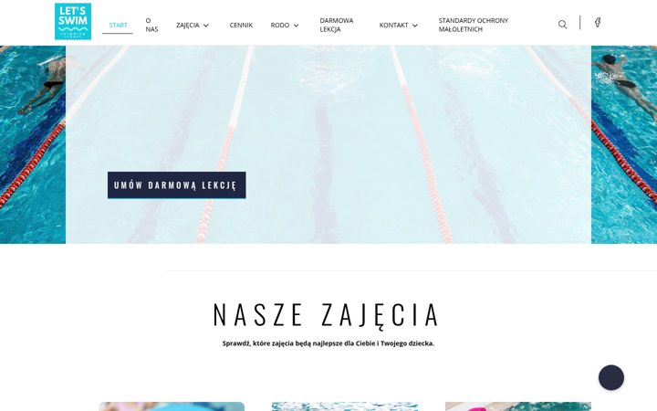 Screenshot of letsswim.com.pl
