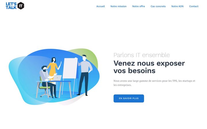 Screenshot of letstalk-it.fr