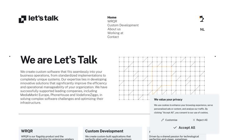Screenshot of letstalk.nl
