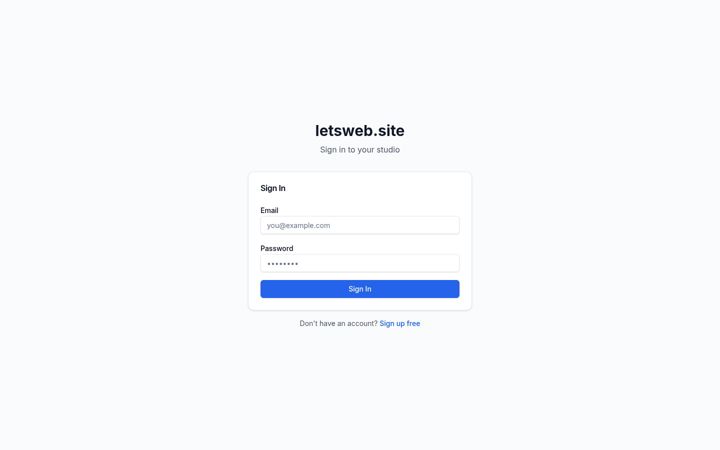 Screenshot of letsweb.site