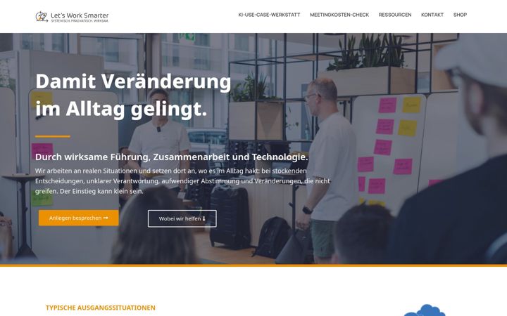 Screenshot of letsworksmarter.de