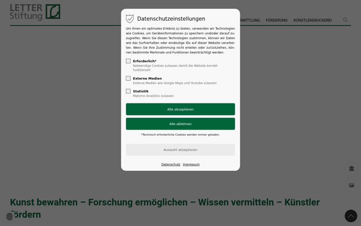Screenshot of letter-stiftung.de