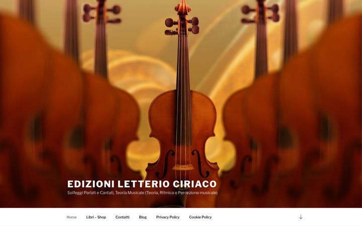 Screenshot of letteriociriacoedizioni.it