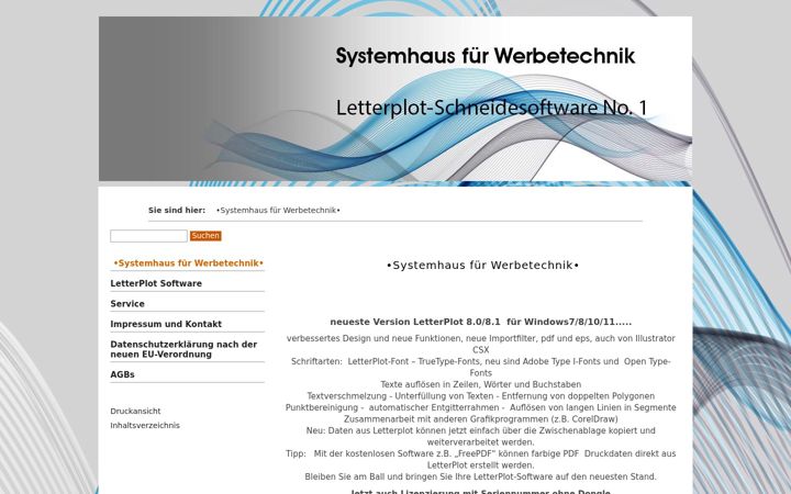 Screenshot of letterplot.de