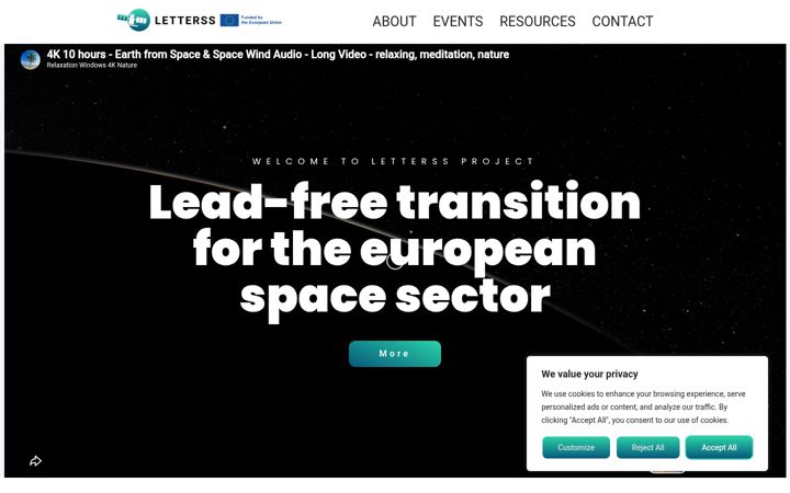 Screenshot of letterssproject.eu