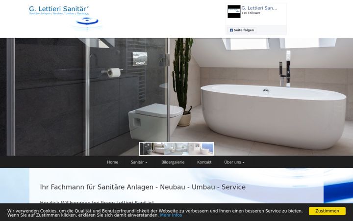 Screenshot of lettieri-sanitaer.ch
