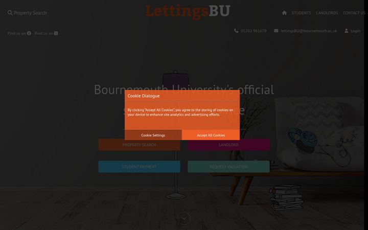 Screenshot of lettingsbu.com