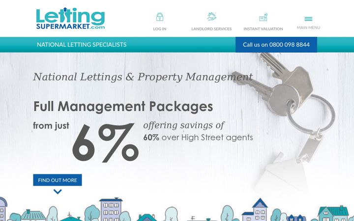 Screenshot of lettingsupermarket.com