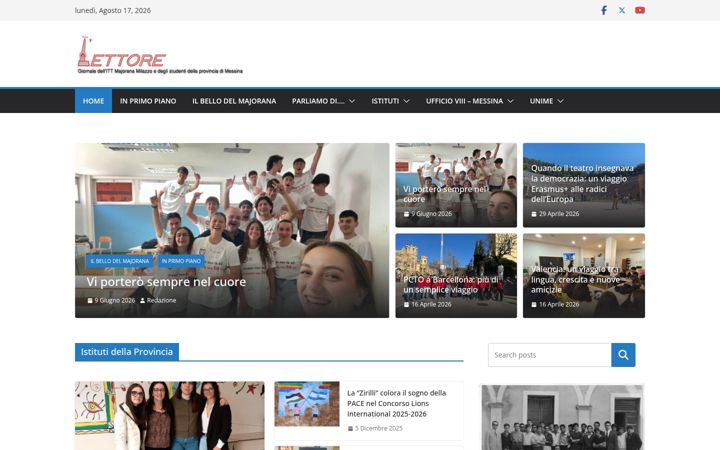 Screenshot of lettore.org