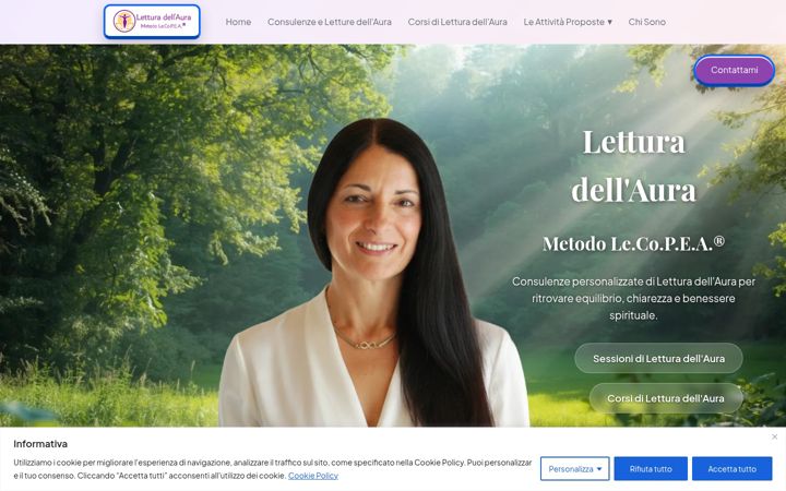 Screenshot of letturadellaura.it