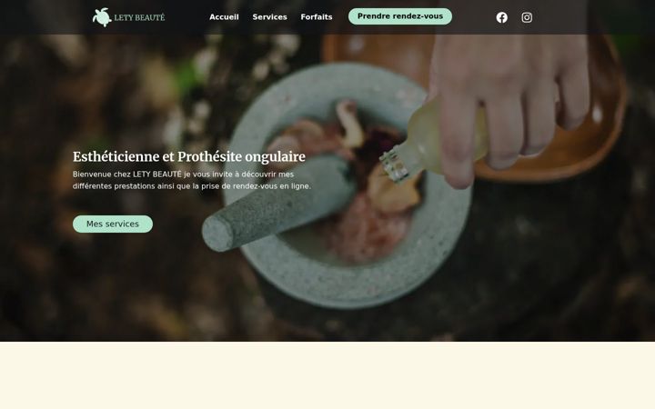 Screenshot of letybeaute.fr