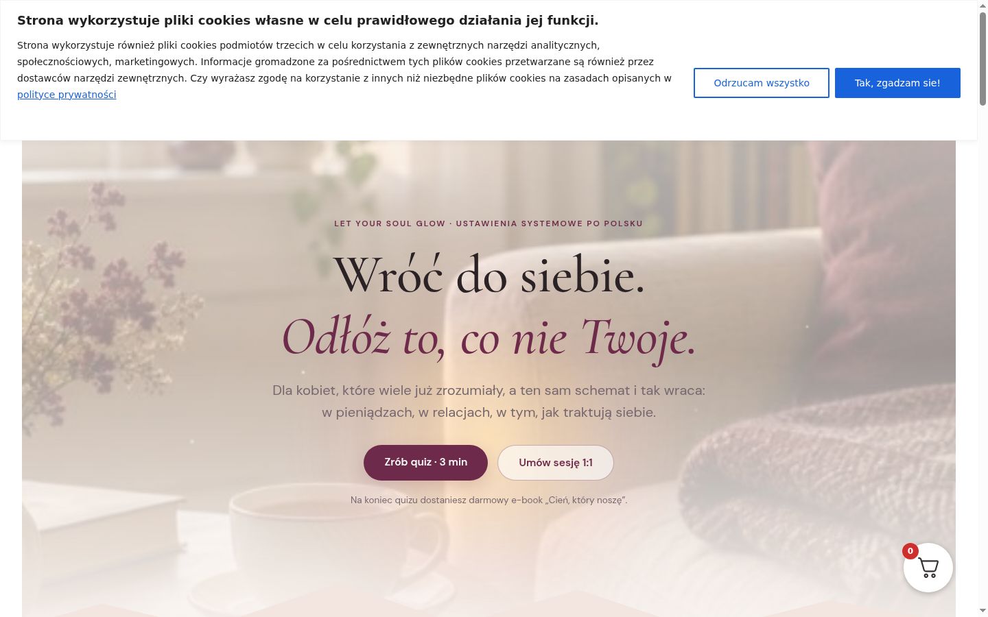 Captura de ecrã do banner de consentimento apresentado antes de qualquer interação