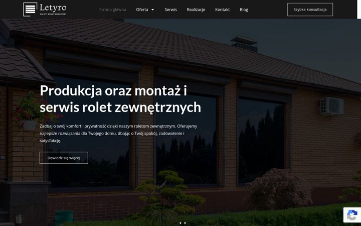 Screenshot of letyro.pl