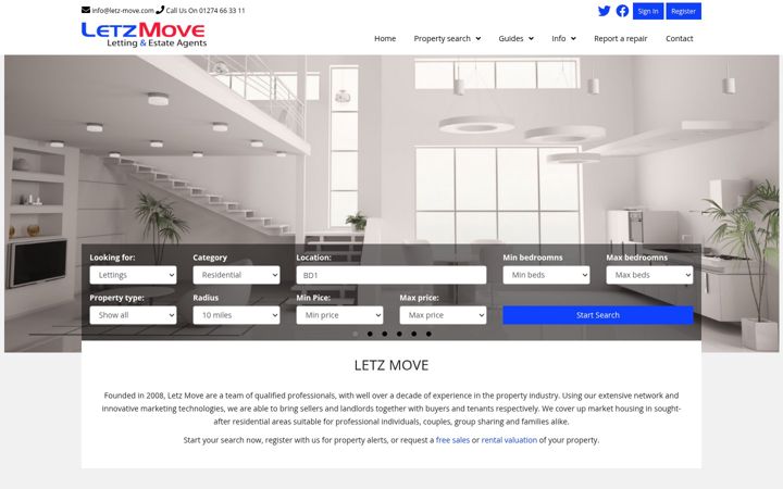 Screenshot of letz-move.com