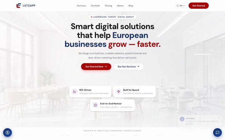 Screenshot of letzapp.eu