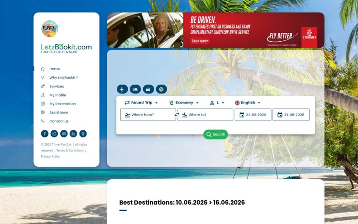 Screenshot of letzbookit.de