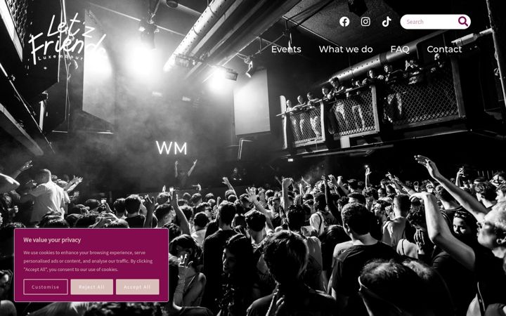 Screenshot of letzfriends.com