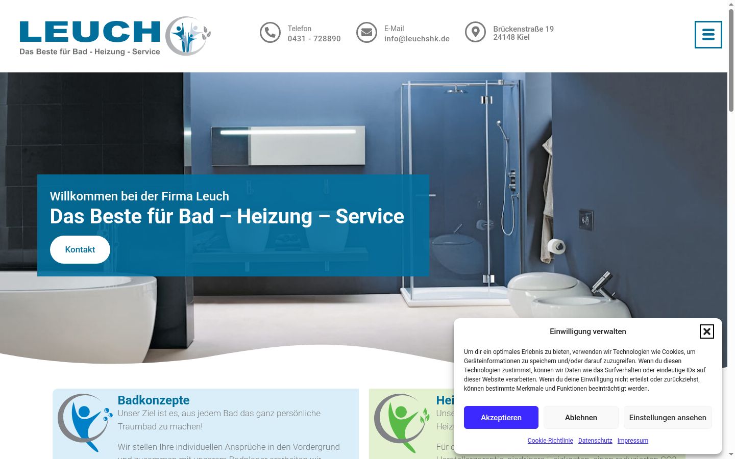 Screenshot tal-banner tal-kunsens muri qabel kwalunkwe interazzjoni