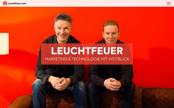 Screenshot of leuchtfeuer.com