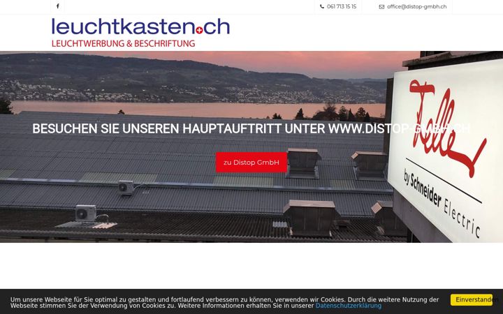 Screenshot of leuchtkasten.ch