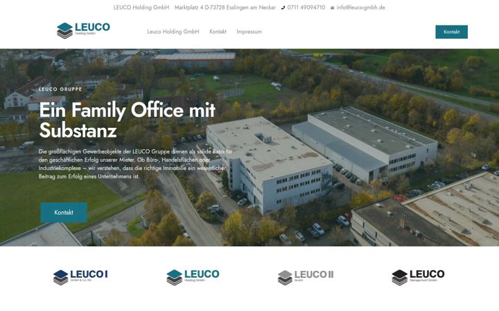 Screenshot of leuco-gmbh.de